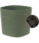 Pot avec réserve d'eau - GARDEN ID Respect - Vert de gris 30 x 30 cm - 100% déchets ménagers - 100% recyclable - Surface stru…