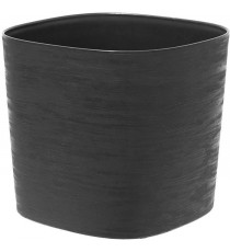 Pot avec réserve d'eau - GARDEN ID Respect - Noir-Anth 30 x 30 cm - 100% déchets ménagers - 100% recyclable - Surface structu…