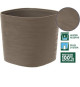 Pot avec réserve d'eau - GARDEN ID Respect - Taupe 40 x 40 cm - 100% déchets ménagers - 100% recyclable - Surface structurée.