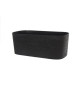 Jardiniere + réserve eau - GARDEN ID Respect - Noir-Anth 50 x 17 cm - 100% déchets ménagers - 100% recyclable - Surface struc…