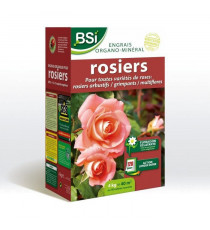 BSI - Engrais Bio Rosiers - Pour Toutes les Sorte de Roses - Floraison Éclatante - Action Longue Durée - 4kg - Jusqu'a 40 m²