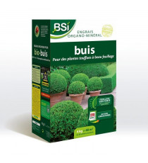 BSI - Engrais Bio Buis - Feuillage Etincelant Et Vert Fonçé - Action Longue Durée - 4Kg - Jusqu'a 40 m² - UAB