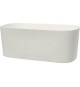Jardiniere XL a réserve d'eau - GARDEN ID Respect - Blanc 80 x 38 cm - 100% déchets ménagers - 100% recyclable - Surface stru…