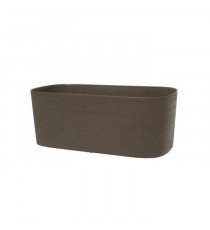 Jardiniere XL a réserve d'eau - GARDEN ID Respect - Taupe 80 x 38 cm - 100% déchets ménagers - 100% recyclable - Surface stru…