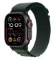 Apple Watch Ultra 2 GPS + Cellular - 49mm - Boîtier Black Titanium - Bracelet Dark Green Alpine Loop - Medium