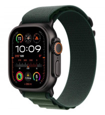Apple Watch Ultra 2 GPS + Cellular - 49mm - Boîtier Black Titanium - Bracelet Dark Green Alpine Loop - Medium