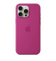APPLE iPhone 16 Pro Max- Coque en silicone avec MagSafe - Fuchsia