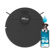 EZIclean I-BOT Z6 MAX  - Robot aspirateur laveur connecté 150 min - 2 kPa - 0,43 L - Noir