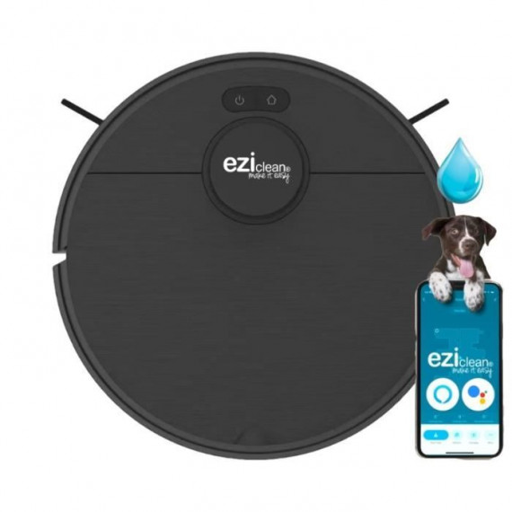 EZIclean I-BOT Z6 MAX  - Robot aspirateur laveur connecté 150 min - 2 kPa - 0,43 L - Noir