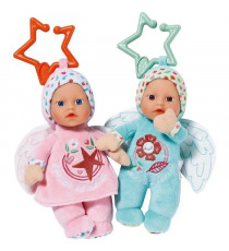 Baby Born - 2 Poupées chiffons Anges - 18cm - Peut se fixer - Hochet intégré - Tout doux - A partir de 0 mois