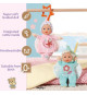 Baby Born - 2 Poupées chiffons Anges - 18cm - Peut se fixer - Hochet intégré - Tout doux - A partir de 0 mois