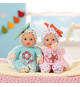 Baby Born - 2 Poupées chiffons Anges - 18cm - Peut se fixer - Hochet intégré - Tout doux - A partir de 0 mois