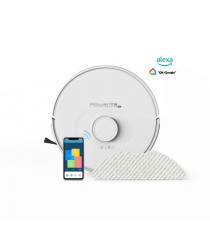 ROWENTA Aspirateur Robot Laveur, Navigation laser ultraprécise, Réglages personnalisés, X-Plorer RR8567WH