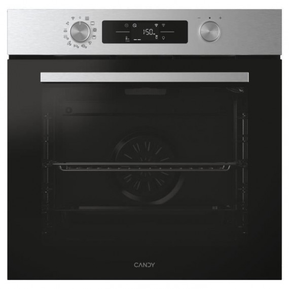 Four encastrable multifonctions Pyrolyse  Candy CA6 NP5B3EYTX - Wifi - Inox - Porte froide - 78l - Classe A++