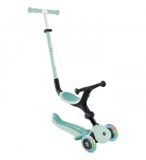 Globber - Trottinette évolutive GO-UP ACTIVE PLUS LIGHTS avec siege - Vert menthe