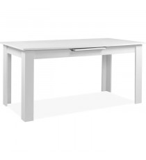Table extensible - BIRMINGHAM - 80B - Ouverture synchonisée automatique - Décor blanc -  8 / 10 personnes - 160-200 x 75 x 80 cm