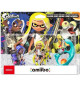 Pack Amiibo - Collection Splatoon 3 - Octaling (Bleu) + Inkling (Jaune) + Salmioche