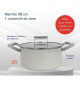Marmite - ARTHUR MARTIN - AM7366 - 28 cm avec couvercle - Aluminium Forgé - Tous feux dont induction + four