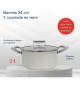 Marmite - ARTHUR MARTIN - AM4631 - 24 cm avec couvercle - Aluminium Forgé - Tous feux dont induction + four
