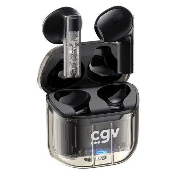 Écouteurs sans fil Bluetooth - CGV - URBAN GHOST (Noir) - Autonomie 30h - Contrôle tactile - TWS