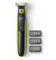 Tondeuse a barbe - PHILIPS - Oneblade QP2724/10 - 3 attaches (1 / 3 / 5 mm) incluses  sans fil rechargeable - Vert / Noir