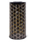 Lampe solaire - GARDEN ID Colonne - Or-Noir Ø15 H30 cm - 6 a 8h lumiere - Bouton marche/arret - Batterie rechargeable AAA.