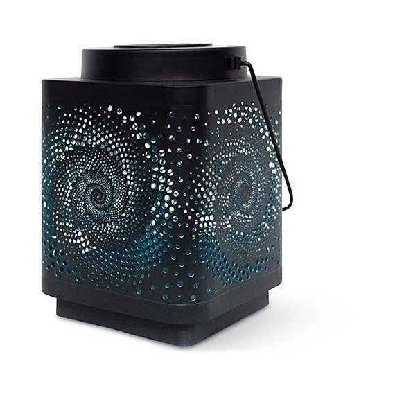 Lanterne solaire - GARDEN ID Attract - Bleu 16 x 16 h23 cm - 6 a 8h autonomie - Mobile - Bouton on/off.