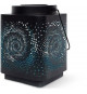 Lanterne solaire - GARDEN ID Attract - Bleu 11 x 11 h15 cm - 6 a 8h autonomie - Mobile - Bouton on/off.