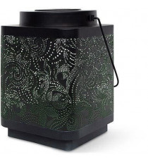 Lanterne solaire - GARDEN ID Attract - Vert 11 x 11 h15 cm - 6 a 8h autonomie - Mobile - Bouton on/off.