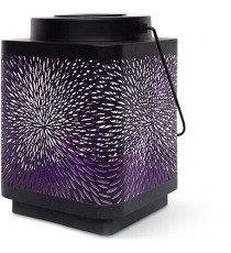 Lanterne solaire - GARDEN ID Attract - Mauve 11 x 11 h15 cm - 6 a 8h autonomie - Mobile - Bouton on/off.