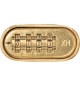 Cadenas a combinaison - ABUS - 180IB/50 B/DFNLI - Corps laiton forgé - Anse inox - Code numérique a quatre chiffres
