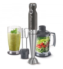 Mixeur plongeant 4 en 1 - SENCOR - SHB 5608BK-EUE3 - 1200 W - Technologie TITANIUM QuadBlade - Noir