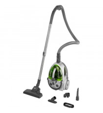 Aspirateur sans sac - SENCOR - SVC 730GR-EUE2 - Moteur ECO 800 W - 76 dBA - 1,5 L - Systeme Cyclone - Argent / Vert