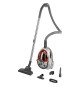 Aspirateur sans sac - SENCOR - SVC 730RD-EUE2 - Moteur ECO 800 W - 76 dBA - 1,5 L - Systeme Cyclone - Argent / Rouge