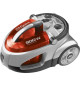 Aspirateur sans sac - SENCOR - SVC 730RD-EUE2 - Moteur ECO 800 W - 76 dBA - 1,5 L - Systeme Cyclone - Argent / Rouge