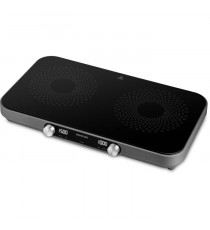 Plaque de cuisson infrarouge - SENCOR - SCP 2803BK SmoothCook - 3500 W - 2 foyers vitrocéramique - Noir