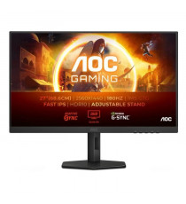 Écran PC - AOC - Q27G4XF - 27 QHD - Dalle IPS - 180Hz - 0,5ms - Ajustable en hauteur - 1 HDMI 1 DP - Adaptive Sync - Noir