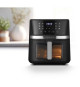 Friteuse sans huile  ARTHUR MARTIN - Airfryer 6,6 L- 1600 W - Ecran tactile - 7 pré-réglages - Noir