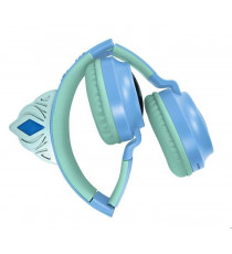 Casque lumineux pliable Bluetooth et filaire avec un design d'une tiare de l'univers de La Reine des Neiges avec limitation du