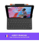 LOGITECH - Étui Clavier Bluetooth pour iPad 10.2 (7eme Génération) Slim Folio iPad 10.2 (7e, 8e et 9e génér) -  AZERTY - Gris