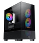 Boîtier PC Moyen Tour sans alim - XIGMATEK Endorphin Air V2 (Noir) - E-ATX/ATX - 4x120mm A-RGB - USB-C/3.0/2.0 - Verre trempé