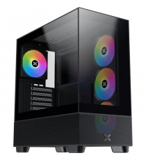 Boîtier PC Moyen Tour sans alim - XIGMATEK Endorphin Air V2 (Noir) - E-ATX/ATX - 4x120mm A-RGB - USB-C/3.0/2.0 - Verre trempé