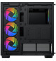 Boîtier PC Moyen Tour sans alim - XIGMATEK Endorphin Air V2 (Noir) - E-ATX/ATX - 4x120mm A-RGB - USB-C/3.0/2.0 - Verre trempé