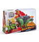 Dino Robotique - ZURU - Dino Wars Stegosaurus - Stégosaure Robo Alive avec armure, plaques lumineuses et pistolet