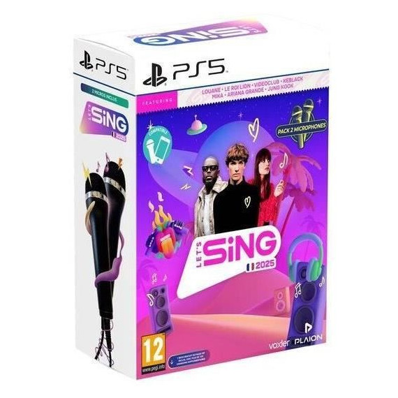 Let's Sing 2025 + 2 Micros - Jeu PS5