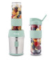 Mini blender - SMOO18 - 300 W - 570 mL - Vert pastel - 2 gourdes incluses