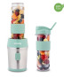 Mini blender - SMOO18 - 300 W - 570 mL - Vert pastel - 2 gourdes incluses