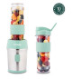 Mini blender - SMOO18 - 300 W - 570 mL - Vert pastel - 2 gourdes incluses