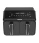Friteuse sans huile - FAGOR - Airfryer 2 cuves de 4L - 2200W - 8 programmes - Noir