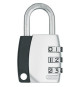 Cadenas a combinaison - ABUS - 155/30 B/DFNLI - Anse acier - Code numérique a trois chiffres personnalisable